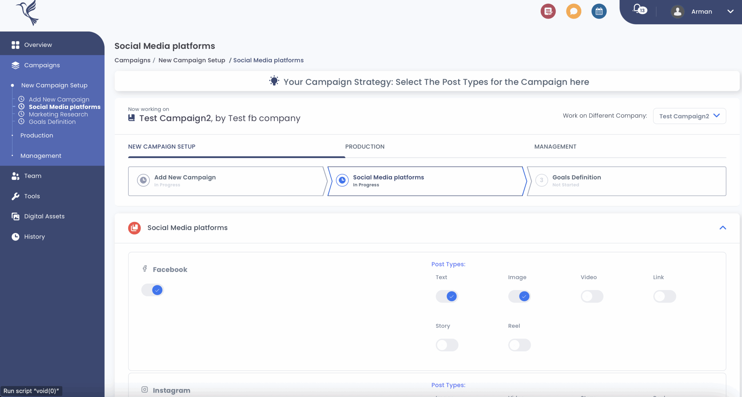 Social Media Post scheduling